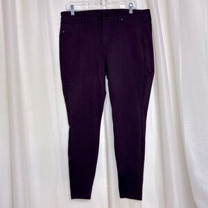 Liverpool Los Angeles Kelsey Knit Aubergine Skinny Trousers Pants